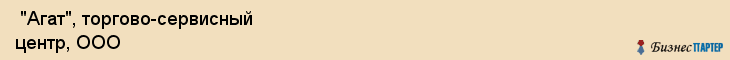  "Агат", торгово-сервисный центр, ООО , Пермь