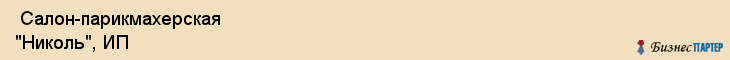  Салон-парикмахерская "Николь", ИП , Пермь