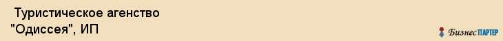  Туристическое агенство "Одиссея", ИП , Пермь