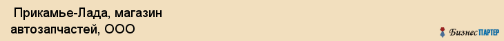  Прикамье-Лада, магазин автозапчастей, ООО , Пермь
