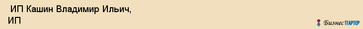  ИП Кашин Владимир Ильич, ИП , Пермь