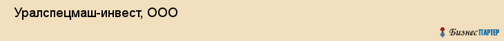  Уралспецмаш-инвест, ООО , Пермь
