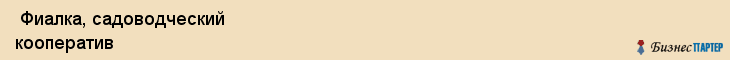  Фиалка, садоводческий кооператив , Пермь